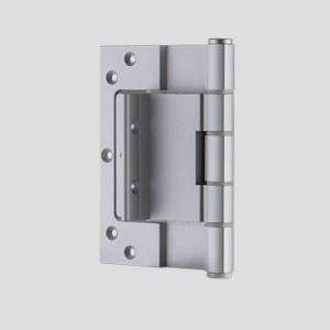Medium wide throw hinge with wings - Satin